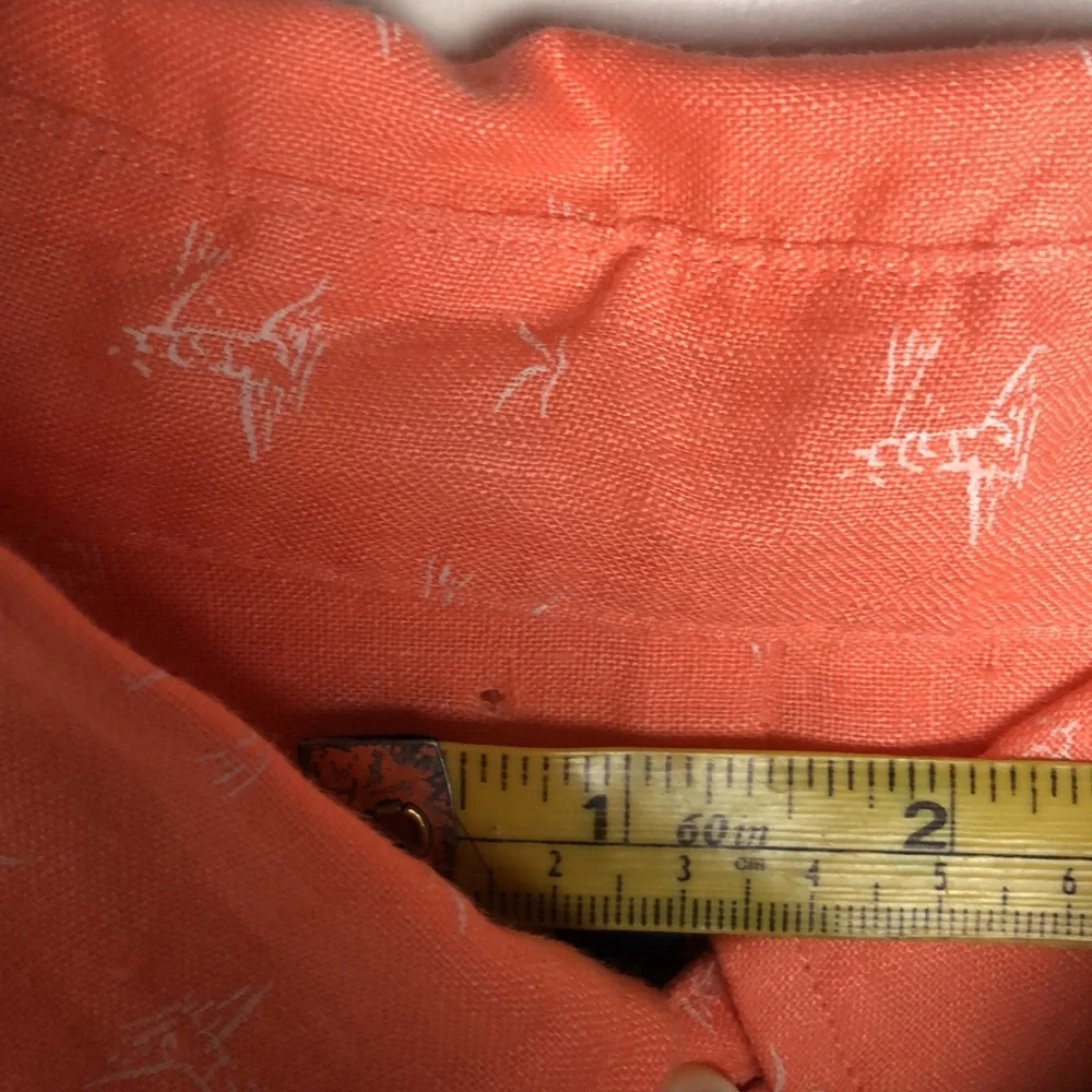 Polo Ralph Lauren Classic Fit Untucked Linen Button Down Shirt Size 1XB